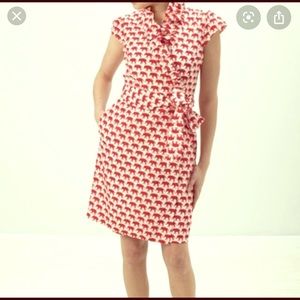 Elizabeth McKay silk ruffled wrap dress
